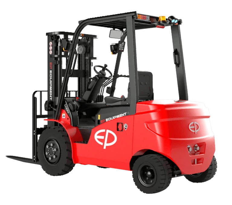 Maak kennis met de EP EFL253: elektrische heftruck 2.500 kg, onderhoudsvrij, waterdicht, geschikt voor binnen én buiten.