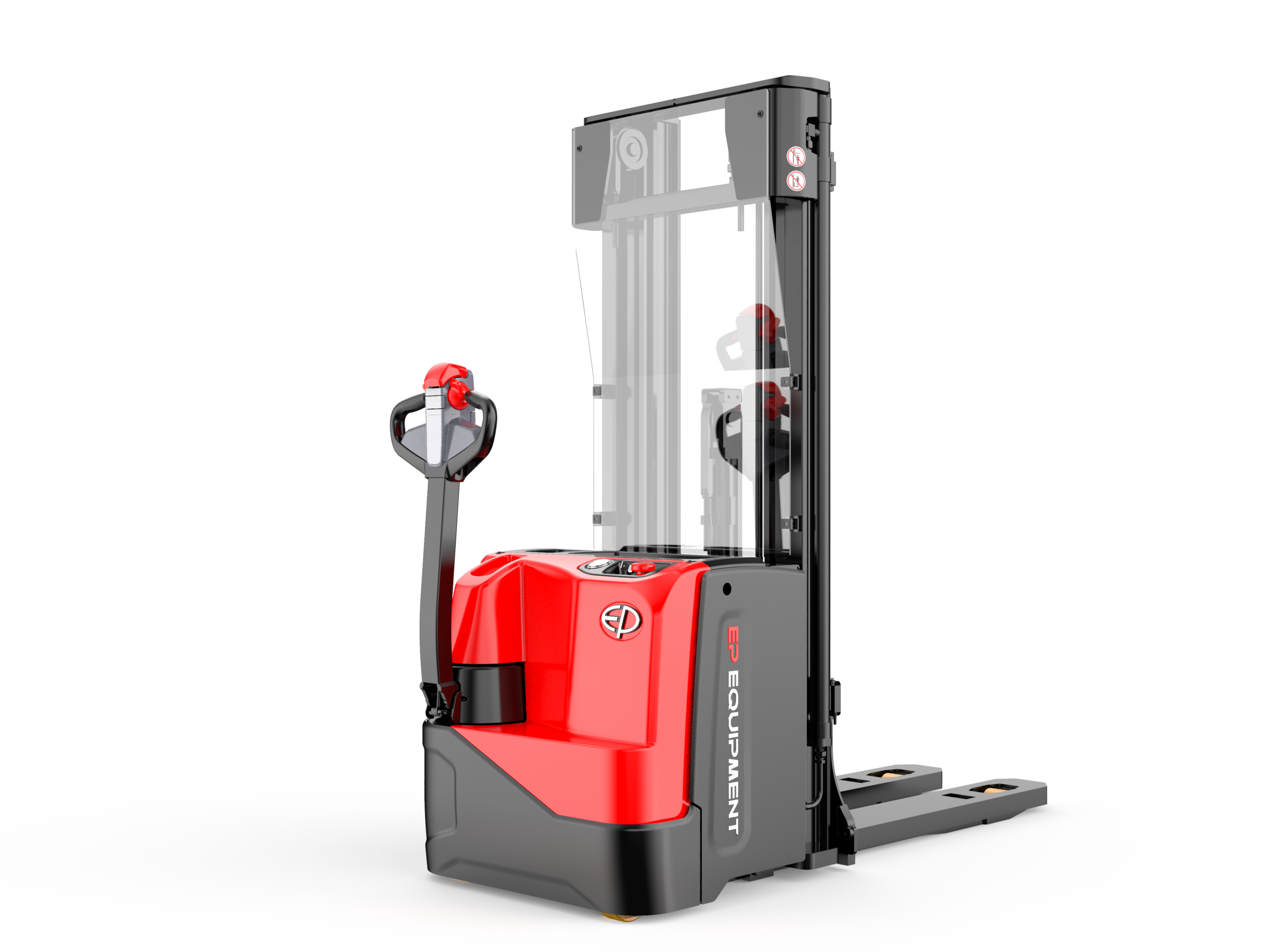 Ontdek de EP WSA121 / WSA161 en WSA161i elektrische stapelaar: 1.200 -1600 kg hefvermogen, Li-Ion batterij, hefhoogte tot 5,5 m en geïntegreerde oplader. Compact en krachtig.